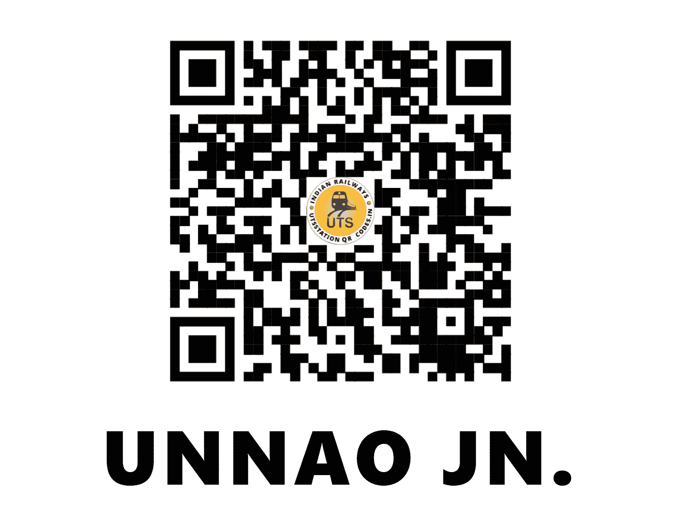 UTS QR Code for UNNAO JN. - ON (NR - UTTAR PRADESH)